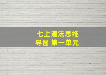 七上道法思维导图 第一单元